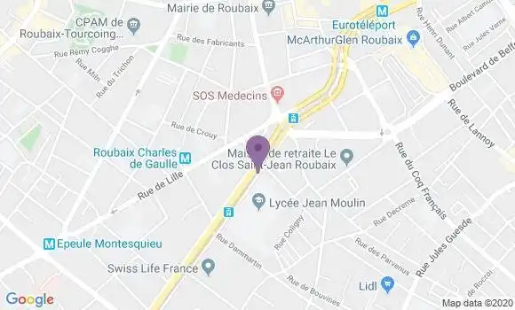 Localisation Mtre Degandt Catherine