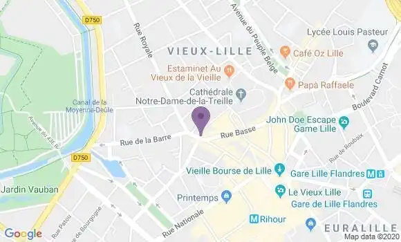 Localisation Mtre Gelles Viviane