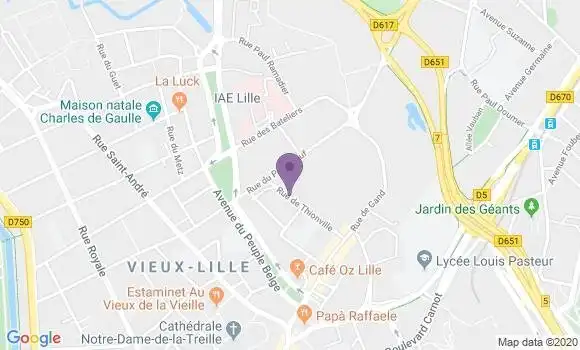 Localisation Mtre Joseph Daniel
