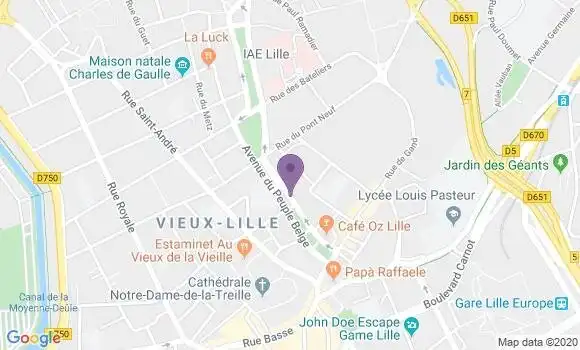 Localisation Mtre Lejeune Blandine