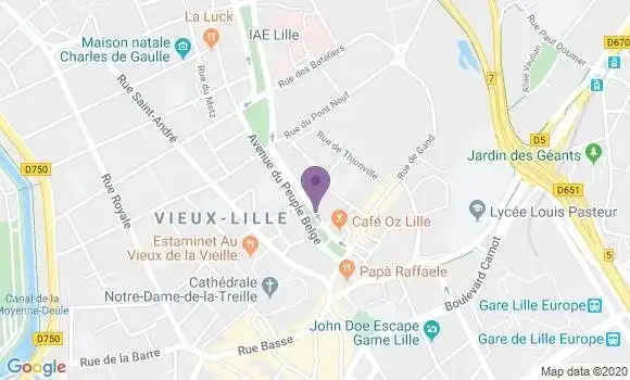 Localisation Mtre Lemaitre Isabelle