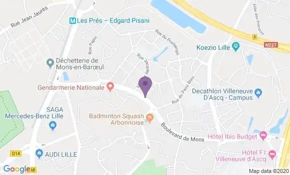 Localisation Mtre Leonard Vincent