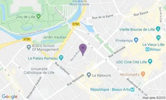 Localisation Mtre Mascart Dusart Laurence