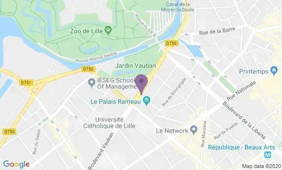 Localisation Mtre O