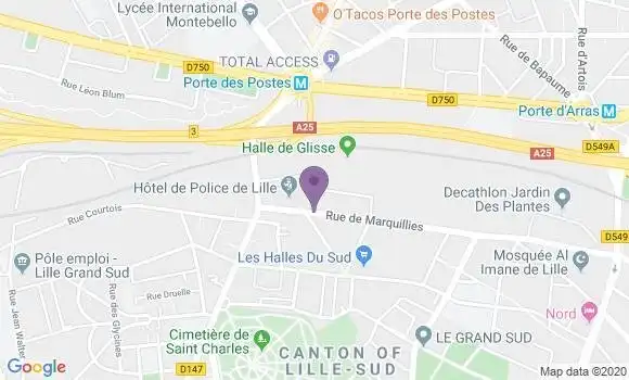 Localisation Mtre Simoens Georges
