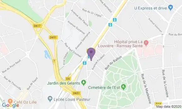 Localisation Mtre Six Bertrand