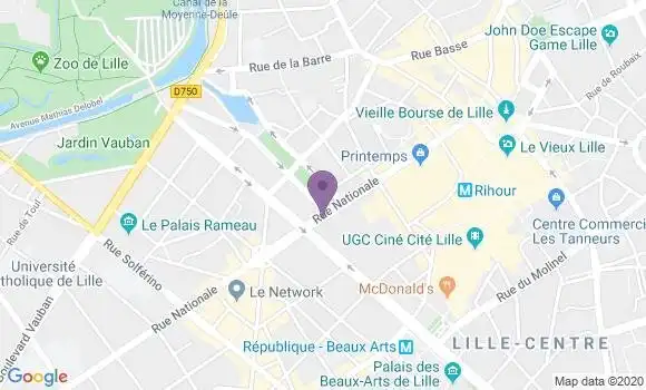 Localisation Mtre Tricot Claire