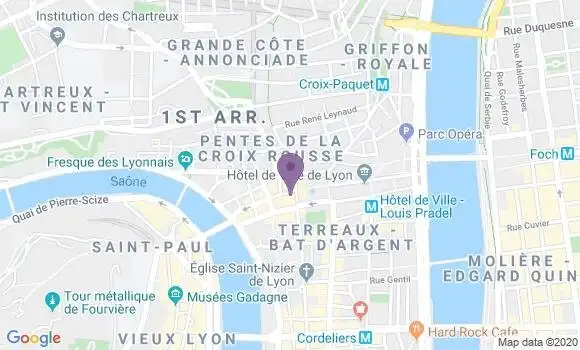 Localisation Mtre Albert Brunet Guy