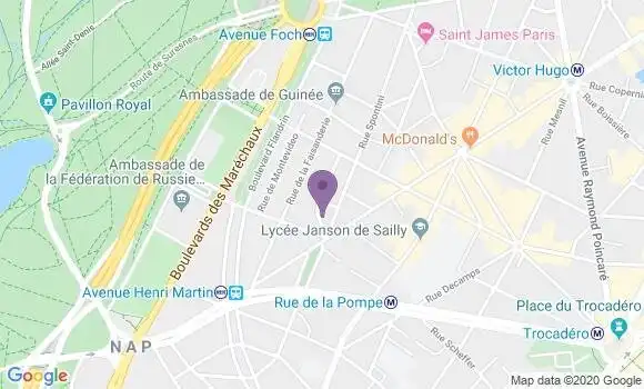 Localisation Mtre Paulet Christine