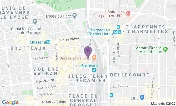 Localisation Mtre Berny Claire Hélène