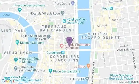 Localisation Mtre Bourgade Catherine
