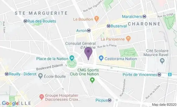 Localisation Mtre Porcheron Sapho