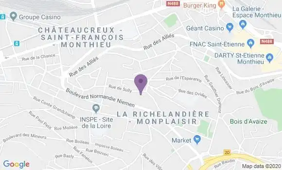 Localisation Mtre Dumas Ulric