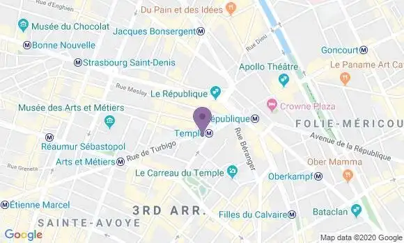 Localisation Mtre Cournot Vernay Laurence
