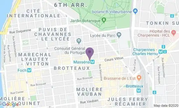 Localisation Mtre Paret Chantal
