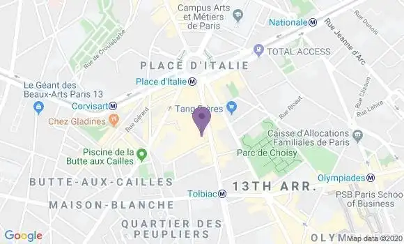 Localisation Mtre Sak Hans
