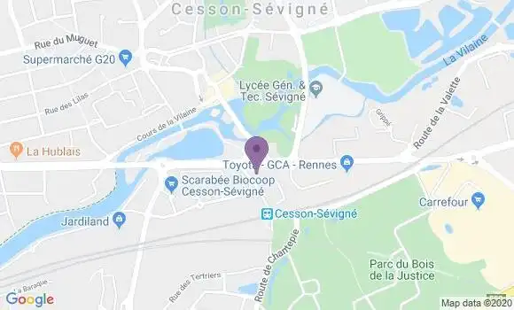 Localisation Mtre Croix Alexis