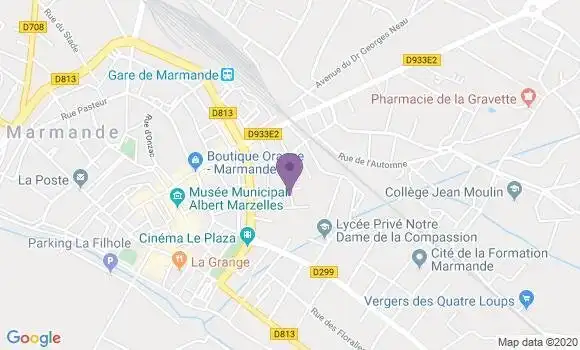 Localisation Mtre Molinie Margot Marie Hélène
