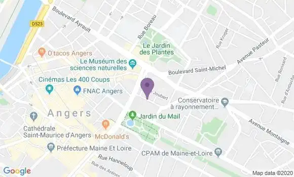 Localisation Mtre Monier Jacques