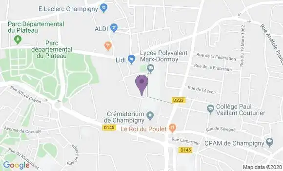 Localisation Mtre Sodji Natacha