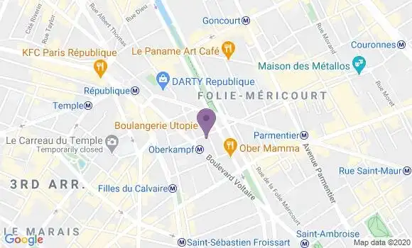 Localisation Mtre Thenaut Geneviève