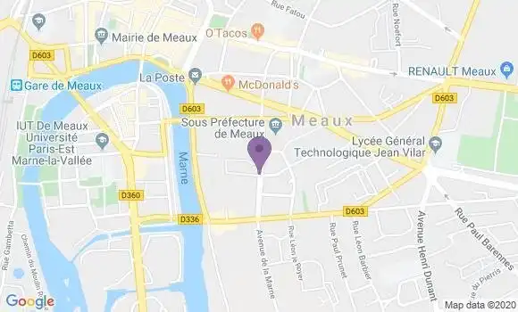 Localisation Mtre Arents Blandine