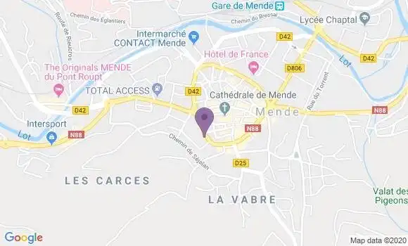 Localisation Mtre Chomiac de Sas Michel