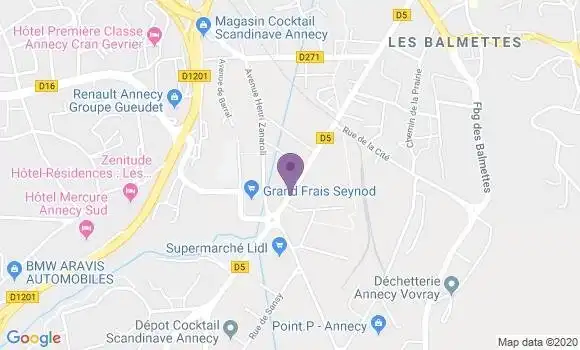 Localisation Mtre Brun Martine