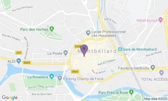 Localisation Mtre Clauss Laurence