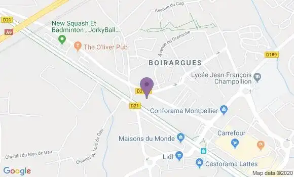 Localisation Mtre Alvarez Caroline