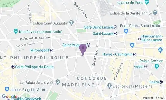 Localisation Mtre Cauwel Laurent
