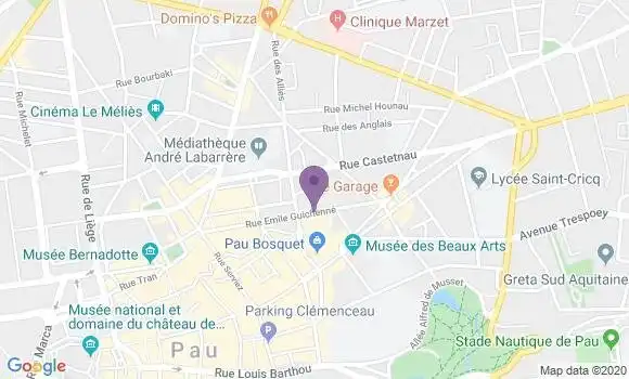 Localisation Mtre Denneulin Pascale
