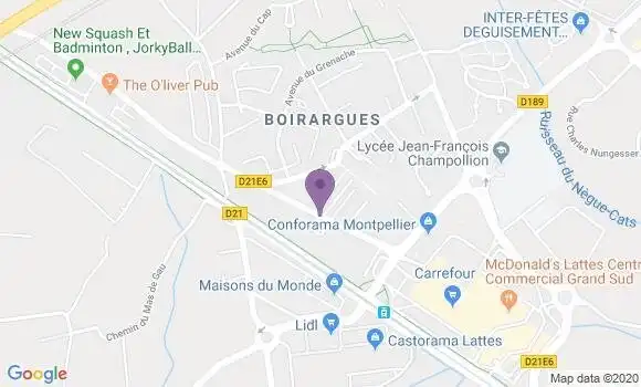 Localisation Mtre Castagnos Nicolas