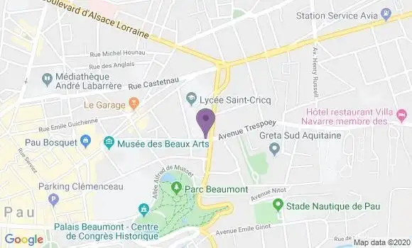 Localisation Mtre Peres Castay Elisabeth
