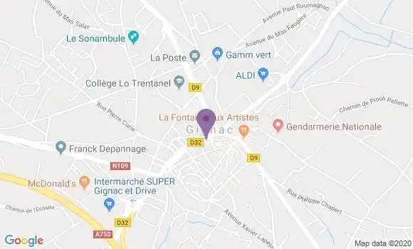Localisation Mtre Fabre Ann Florence