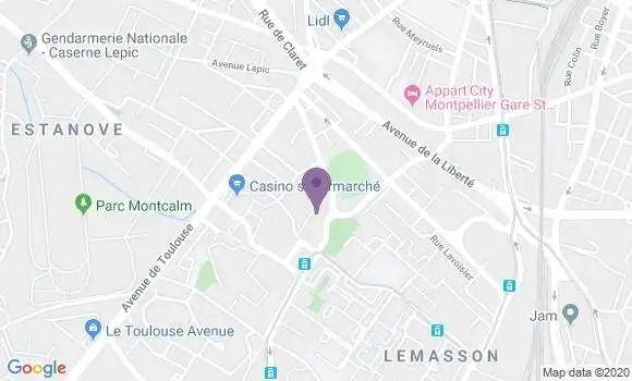 Localisation Mtre Monsenego Isabelle