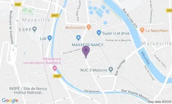 Localisation Mtre Gasparetti Nadine