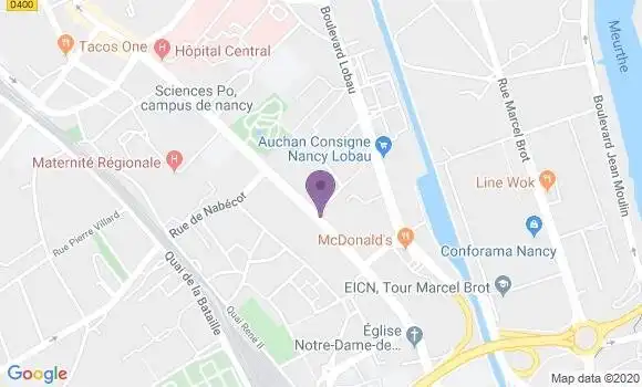 Localisation Mtre Sarron Martine