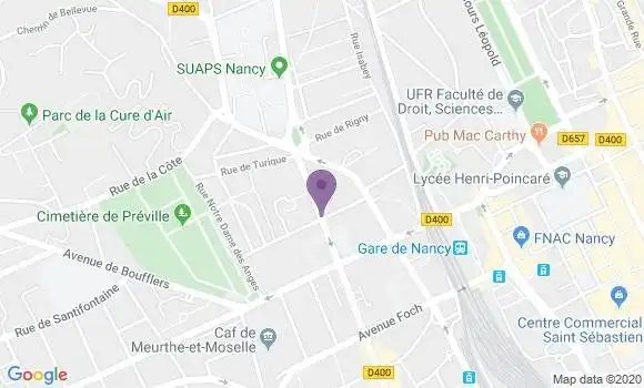 Localisation Mtre Weber Nathalie