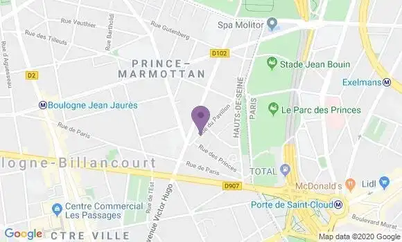 Localisation Mtre Bernard Daniel