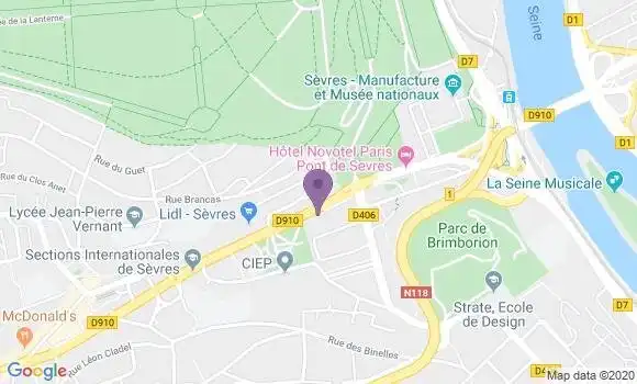 Localisation Mtre Cale Paul