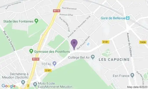 Localisation Mtre Claoue Lafarge Geneviève