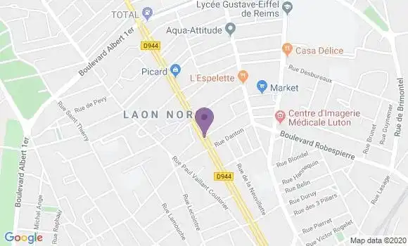 Localisation Mtre Laubin Guy