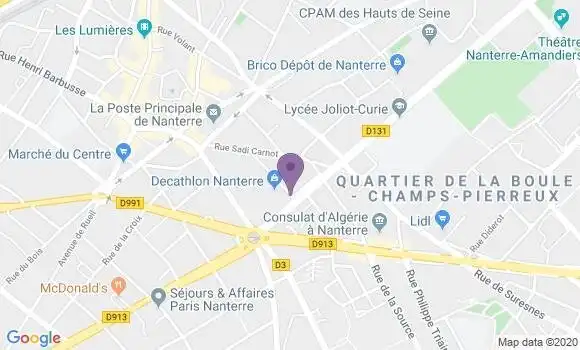 Localisation Mtre Damoiseau Romain