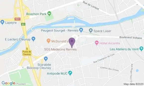 Localisation Mtre Bommelaer Benoît