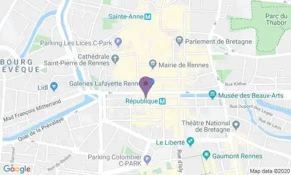 Localisation Mtre Chainais Carine