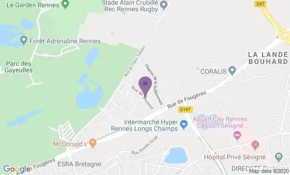 Localisation Mtre Corlau Vincent