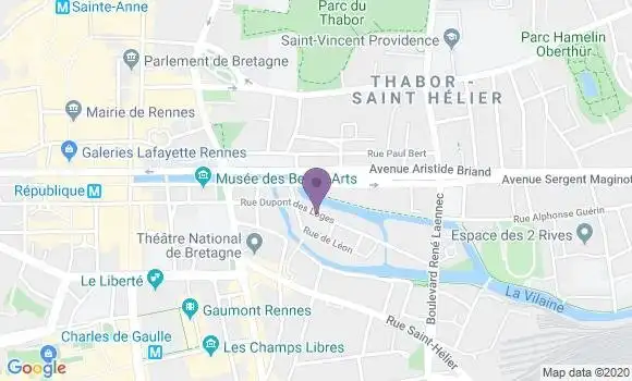 Localisation Mtre De Kervenoael Yvon