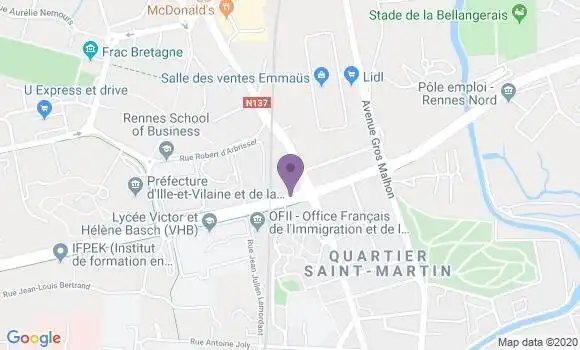 Localisation Mtre Enama Ignace