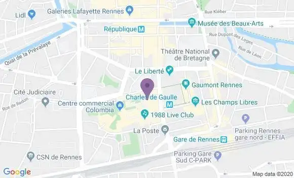 Localisation Mtre Gautier Louis